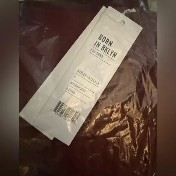 525 America Wildberry Cable Knit Biker Shorts Small NWT Sweater Knit Pull-On - Picture 3 of 3